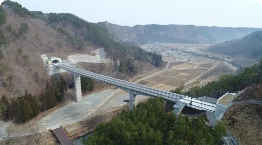 国道45号 摂待道路工事
